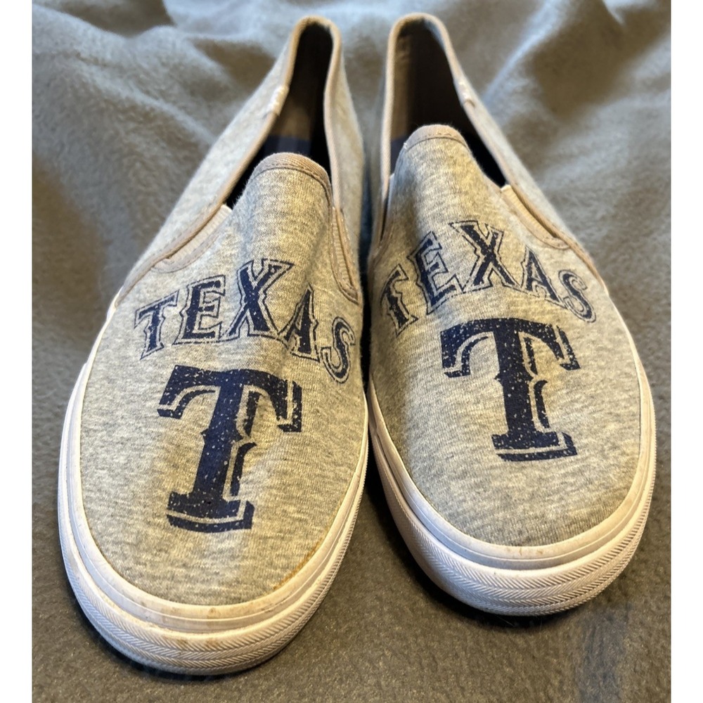 KEDS Texas Rangers Women's Double Decker Slip-On Sneakers US Size 8.5